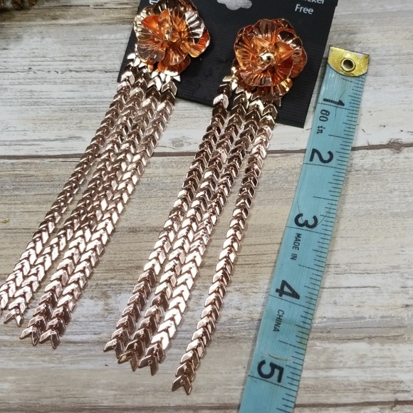 NWT Copper Post Dangle Earrings - Picture 3 of 5